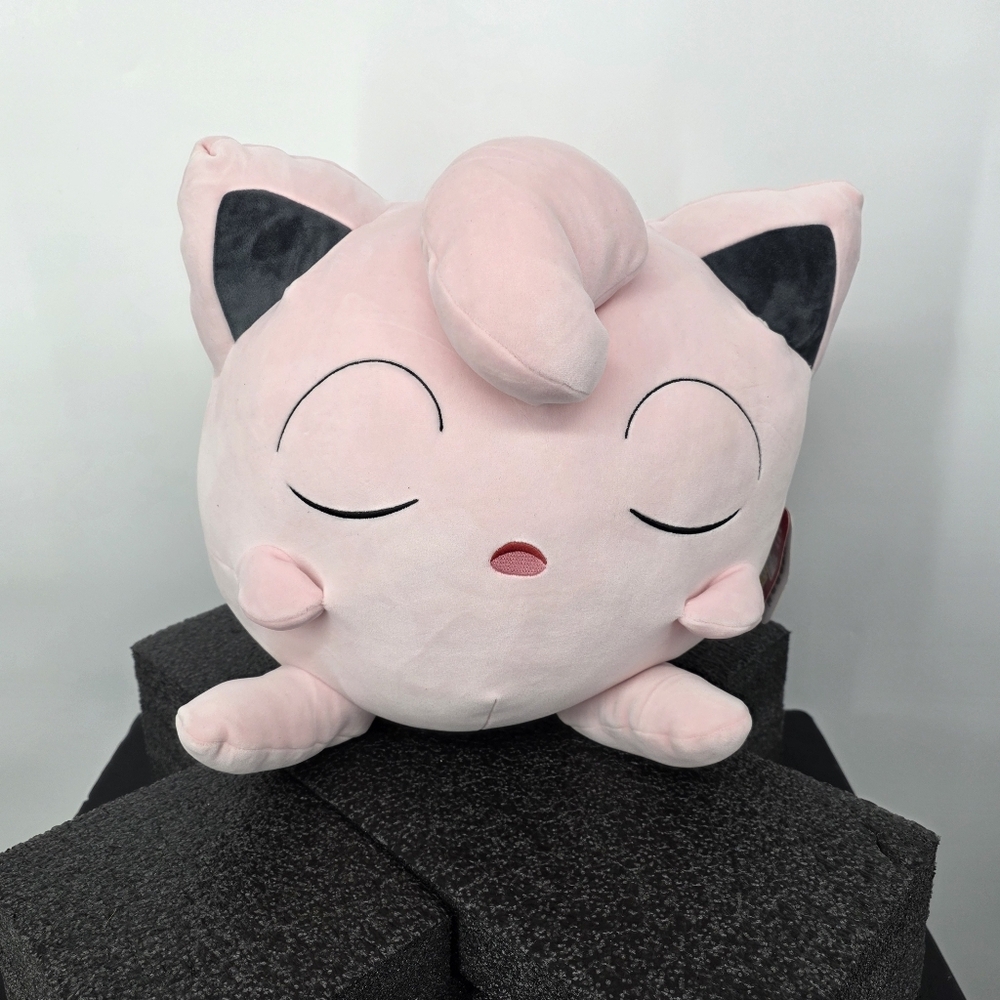Pokémon Center Jigglypuff Sleeping Plush 2025 Pink Large 18”